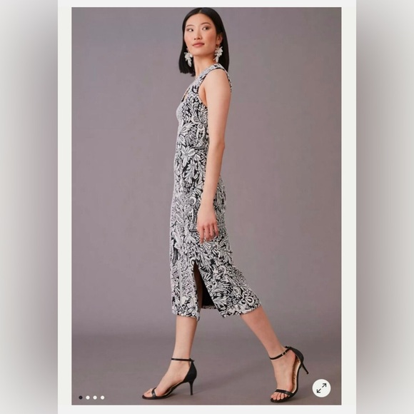 Black and white Anthropologie sheath dress - Picture 3 of 10